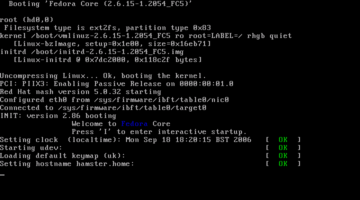 Fedora Core 5 booting via iSCSI Fedora Core 5 booting via iSCSI