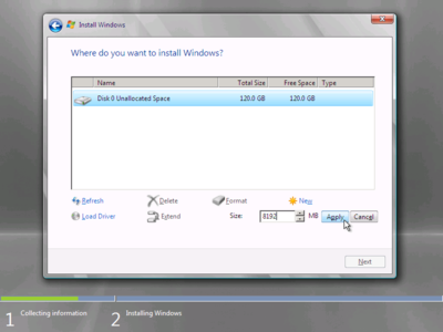 Windows Server 2008 setup Windows Server 2008 setup